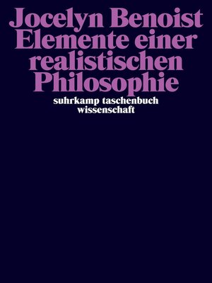 cover image of Elemente einer realistischen Philosophie